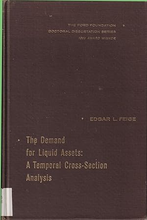 Seller image for The Demand For Liquid Assets A Temporal Cross-section Analysis for sale by Jonathan Grobe Books