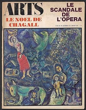 Image du vendeur pour ARTS LOISIRS N 66 du 28 decembre au 3 janvier 1967 - Le Noel de Chagall / 1967 Chagall quatre fois vingt ans / Le scandale de l'Opera / 7 potes expliquent la nouvelle posie mis en vente par ART...on paper - 20th Century Art Books
