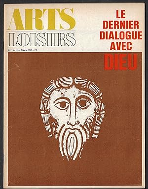 Image du vendeur pour ARTS LOISIRS N 71 du 1er au 7 fvrier 1967 - Le dernier dialogue avec Dieu / L'Amerique decouvre Colette / Marguerite Duras: Melina Mercouri la superbe / L'art et la tv / Les cles de Paris, de Felicien Marceau mis en vente par ART...on paper - 20th Century Art Books