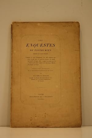 Bild des Verkufers fr Les enquestes de Posthumien, disciple de sainct Martin. [Translat de rime en prose, de Pan Gatineau]. zum Verkauf von Librairie Le Trait d'Union sarl.