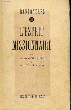 Seller image for L'ESPRIT MISSIONNAIRE for sale by Le-Livre