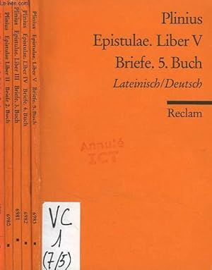 Bild des Verkufers fr EPISTULAE, LIBER I-V, BRIEFE 1-5 BUCH, LATEINISCH/ DEUTSCH, 5 TOMES zum Verkauf von Le-Livre