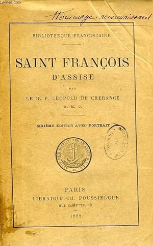 Imagen del vendedor de SAINT FRANCOIS D'ASSISE a la venta por Le-Livre