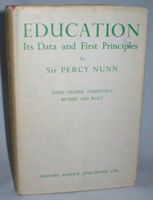 Education; Its Data and First Principles
