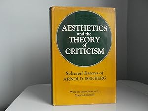 Bild des Verkufers fr Aesthetics and the Theory of Criticism zum Verkauf von Bidonlivre