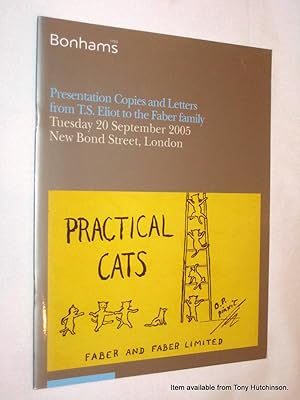 Presentation Copies and Letters from T S Eliot to the Faber Family, 20 September 2005 Bonhams auc...