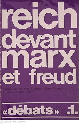 Seller image for Reich devant Marx et Freud ("Dbats" 1) for sale by Llibres Capra