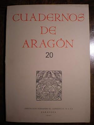 Imagen del vendedor de Cuadernos de Aragn, 20 a la venta por Librera Antonio Azorn