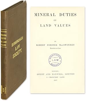 Seller image for Mineral Duties on Land Values for sale by The Lawbook Exchange, Ltd., ABAA  ILAB
