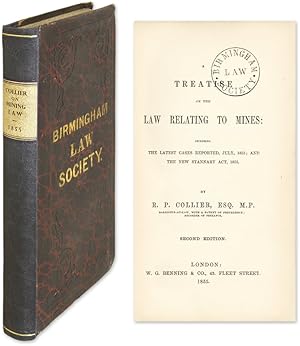 Bild des Verkufers fr A Treatise on the Law Relating to Mines, Including the Latest Cases. zum Verkauf von The Lawbook Exchange, Ltd., ABAA  ILAB