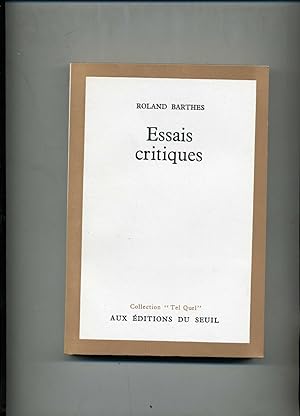 Bild des Verkufers fr ESSAIS CRITIQUES. zum Verkauf von Librairie CLERC