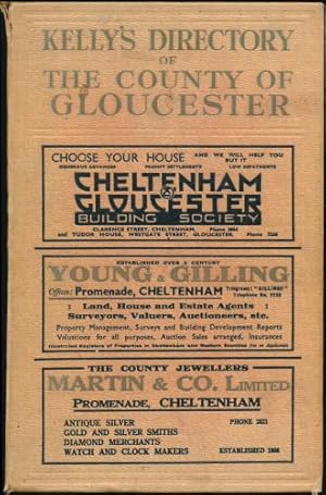 Kelly's Directory of the County of Gloucester (with coloured map). 1939. 19th edition.