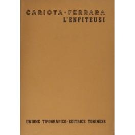 Bild des Verkufers fr L'enfiteusi zum Verkauf von Libreria Antiquaria Giulio Cesare di Daniele Corradi