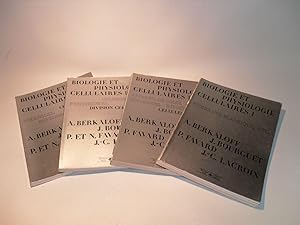 Bild des Verkufers fr Biologie et physiologie cellulaires ( 4 VOLUMES ) zum Verkauf von Librairie  la bonne occasion