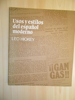 Seller image for Usos y Estilos Del Espanol Moderno for sale by Clement Burston Books