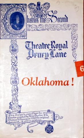 Seller image for [Programme] Oklahoma! A musical play. Music by Richard Rodgers. Book and lyrics by Oscar Hammerstein for sale by Paul van Kuik Antiquarian Music