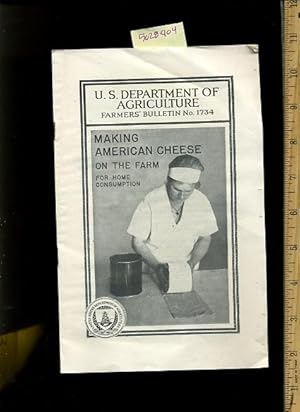 Imagen del vendedor de Making American Cheese on the Farm for Home Consumption [A Cookbook / Recipe Collection / Compilation of Fresh Ideas, Traditional / Regional Fare, Comprehensive Cooking Instructions + Techniques explained] a la venta por GREAT PACIFIC BOOKS