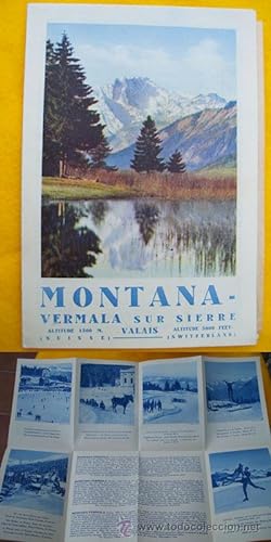 Folleto Turismo - Tourist Brochure : MONTANA - VERMALA SUR SIERRE