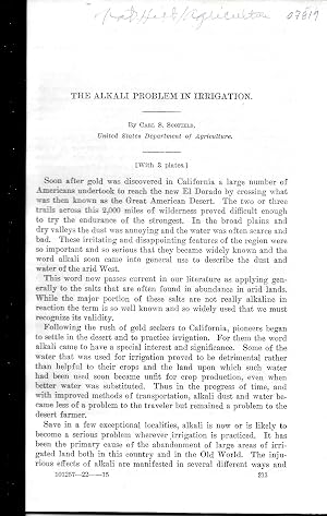 Immagine del venditore per THE ALKALI PROBLEM IN IRRIGATION. venduto da Legacy Books