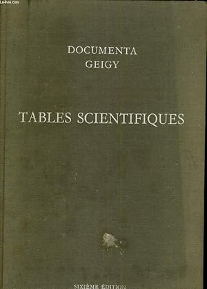 Bild des Verkufers fr Tables scientifiques zum Verkauf von Le-Livre