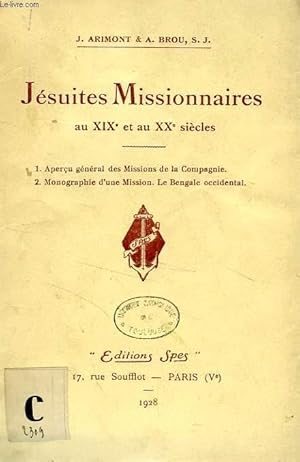 Bild des Verkufers fr JESUITES MISSIONNAIRES AU XIXe ET AU XXe SIECLES zum Verkauf von Le-Livre