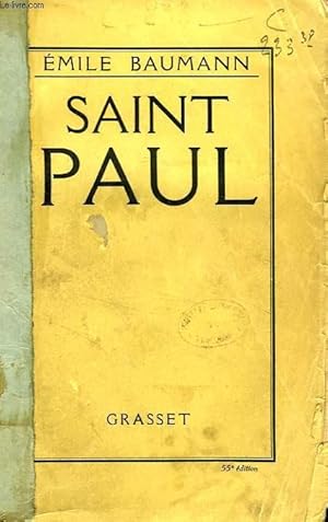 Imagen del vendedor de SAINT PAUL a la venta por Le-Livre