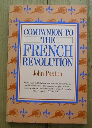 Bild des Verkufers fr Companion to the French Revolution. zum Verkauf von Monkey House Books