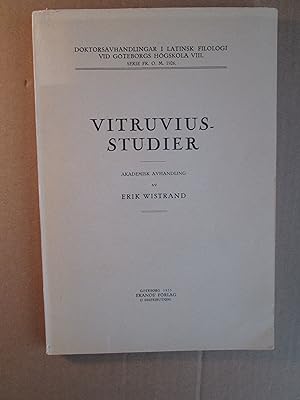 Seller image for Vitruvius-studier for sale by Expatriate Bookshop of Denmark