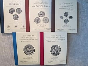 Immagine del venditore per Antike Munzen : Griechen Romer Byzantiner : [five auction catalogues: Auktion 1979; XIV, 1984; XV, 1985; XVI, 1985; XVII, 1986] venduto da Expatriate Bookshop of Denmark