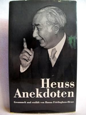 Bild des Verkufers fr Heuss-Anekdoten Hanna Freilinghaus-Heuss zum Verkauf von Antiquariat Bler