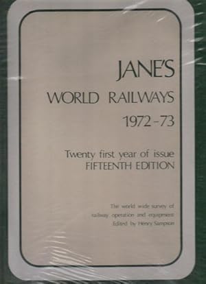 Immagine del venditore per JANE'S WORLD RAILWAYS 1972-73 venduto da Black Stump Books And Collectables