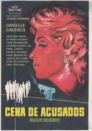 CENA DE ACUSADOS - Coliseum - Director: Julien Duvivier - Actores: Danielle Darrieux, Bernard Bli...