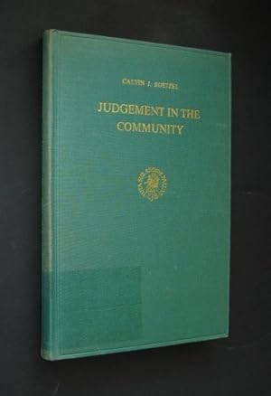 Bild des Verkufers fr Judgement in the Community. A Study of the Relationship between Eschatology and Ecclesiology in Paul, by Calvin J. Roetzel, zum Verkauf von Antiquariat Kretzer