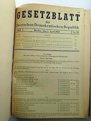 Gesetzblatt der Deutschen Demokratischen Republik. T. I. - Jg. 1958, Jan. - März (Nr. 1 - 21, geb.)