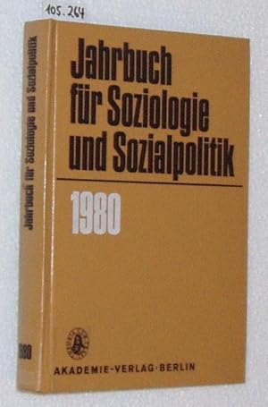 Jahrbuch für Soziologie und Sozialpolitik 1980.