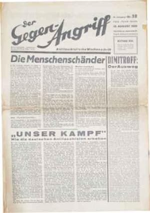 DER GEGEN-ANGRIFF - Antifaschistische Wochenschrift.- III. jahrgang, Nr. 32, 10. August 1935