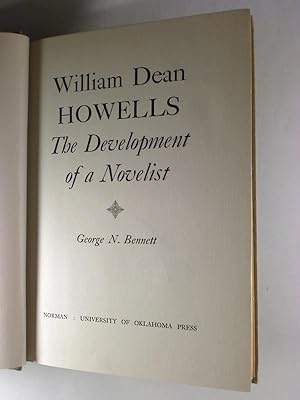 William Dean Howells The Development of a Novelist.