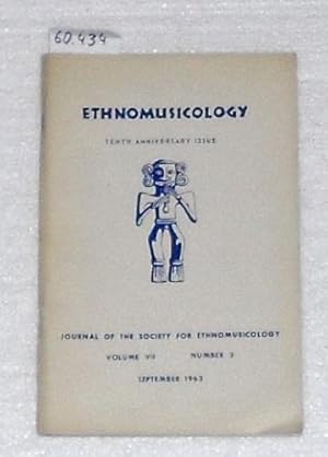 Ethnomusicology - Journal of the Society for Ethnomusicology. - Volume VII, No. 3, September 1963.