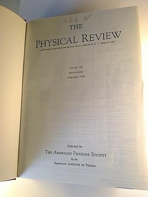 The physical review. - Vol. 166, second series / 1968: Februar