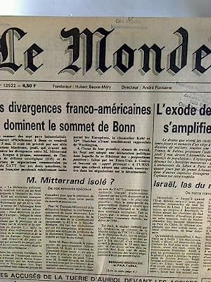Le Monde - Quarante-Deuxieme Annee - Mai 1985 (complete month, bound in one volume)