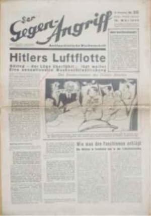 DER GEGEN-ANGRIFF - Antifaschistische Wochenschrift.- III. jahrgang, Nr. 20, 19. Mai 1935