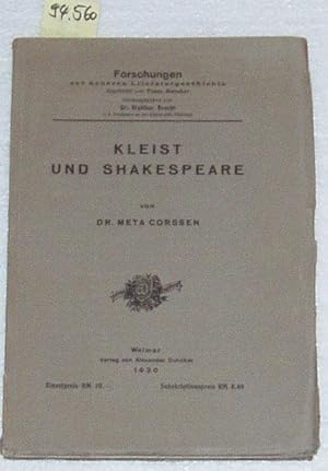 Kleist und Shakespeare.