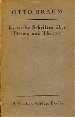 Kritische Schriften über Drama und Theater.