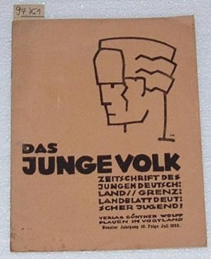 DAS JUNGE VOLK - Zeitschrift des Jungen Deutschland / Grenzlandblatt Deutscher Jugend ! - 9. Jahr...