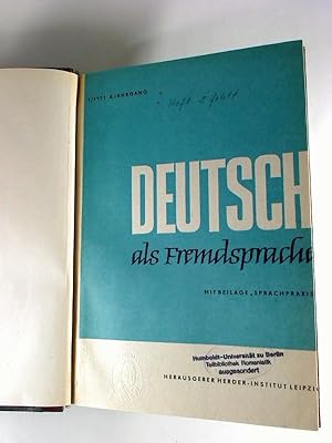 Deutsch als Fremdsprache. - 8. Jg. / 1971, Nr. 1 - 6, außer 2 (gebunden in 1 Bd.)