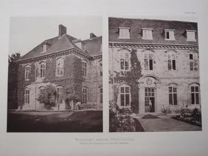 1 Photographic Illustration Together with 1 Plan of Wolvesey House, Winchester. Published in 1898.