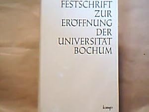Seller image for Festschrift zur Erffnung der Universitt Bochum. for sale by Antiquariat Michael Solder