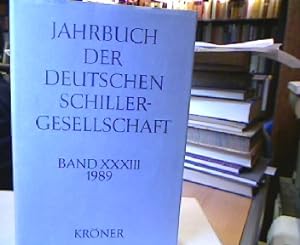 Imagen del vendedor de Jahrbuch der Deutschen Schillergesellschaft. a la venta por Antiquariat Michael Solder