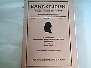 Kant-Studien. Philosophische Zeitschrift. Begründet von Hans Vaihinger in Verbindung mit Otto Koe...