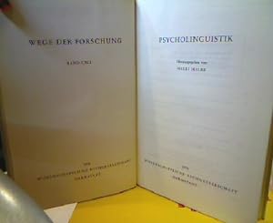 Psycholinguistik. hrsg. von Helli Halbe, Wege der Forschung , Bd. 191